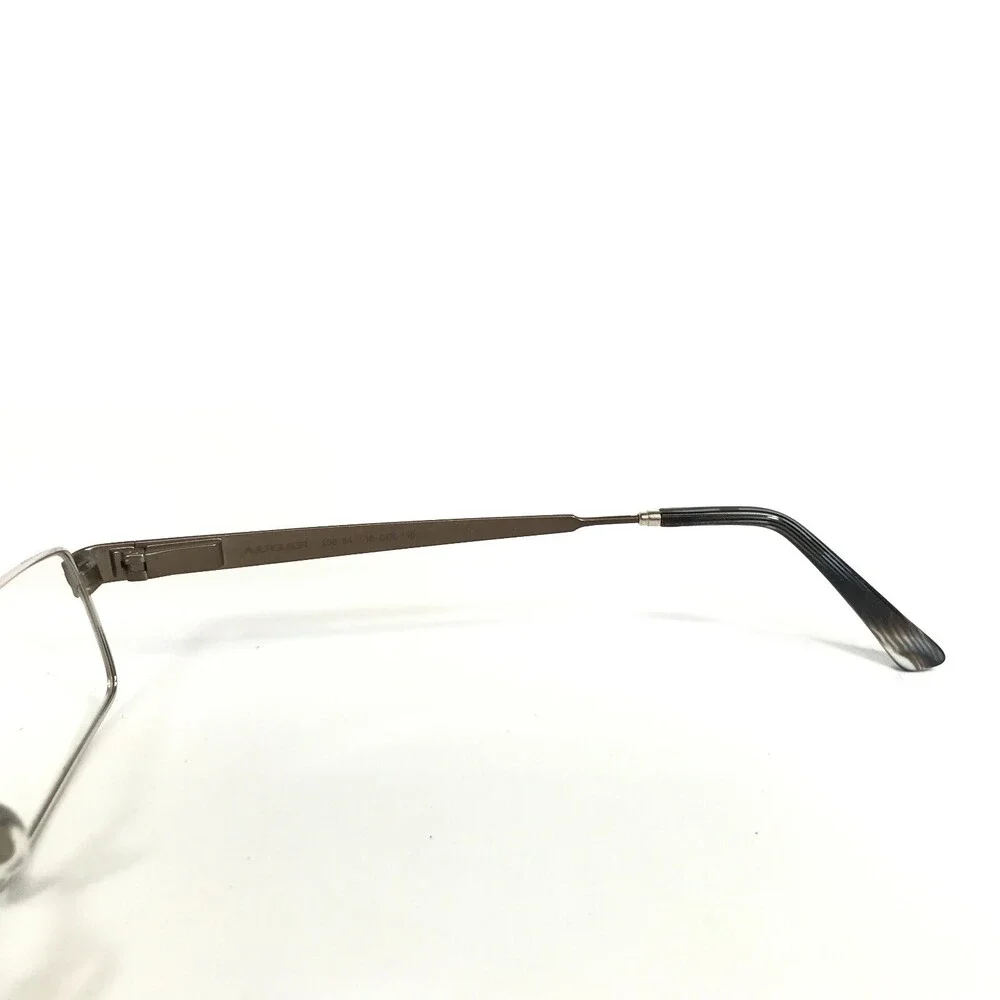 Augar Eyeglasses Frames 208 COL 110 Grey Silver 22KT GP Gold Plated 54-18-140